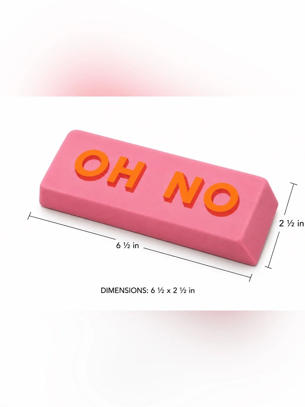 Pick Your Fun Giant Eraser, pink, teal or purple - Picture 2 of 5